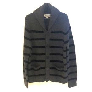 Cardigan 100% wool shawl collar cardigan